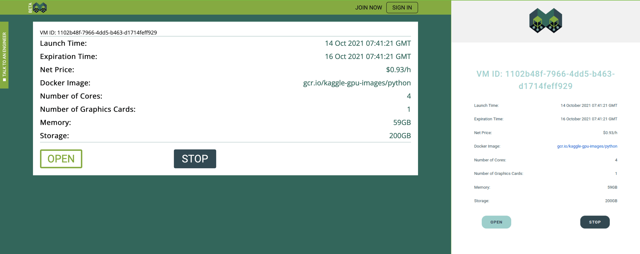 Virtual Machine Log and Email Examples