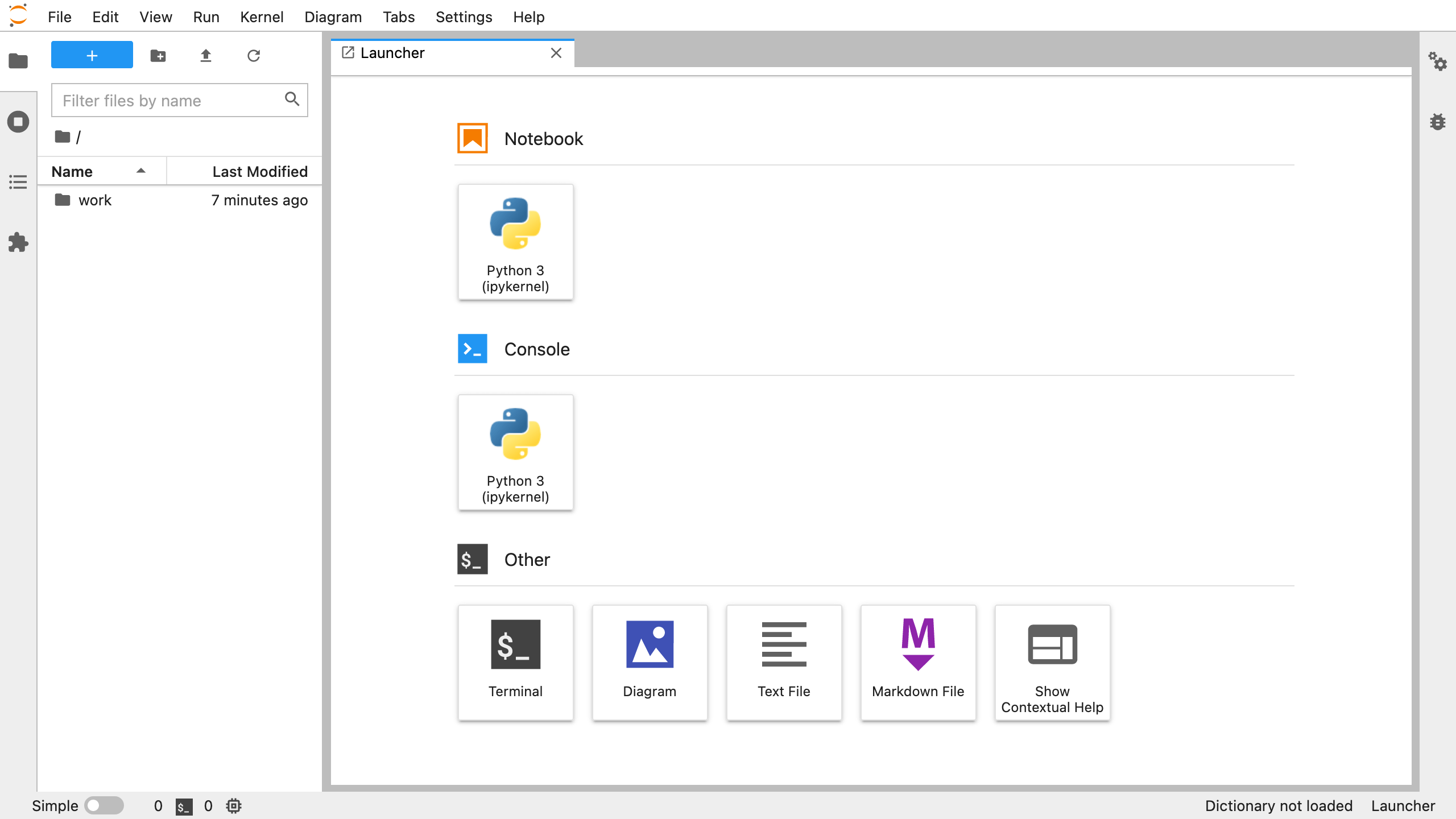JupyterLab Dashboard