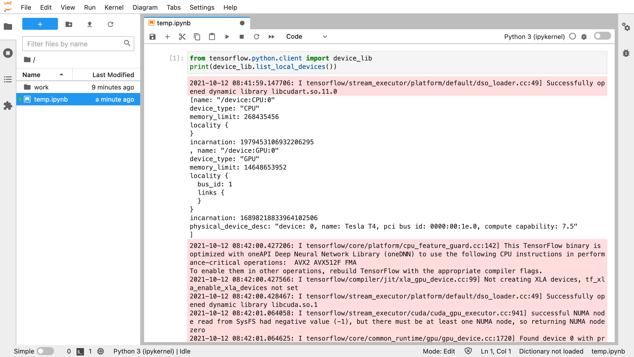 Python Script Printing GPUs